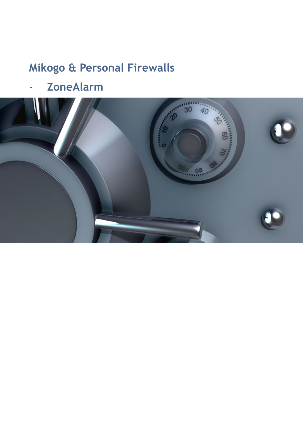 Mikogo & Personal Firewalls