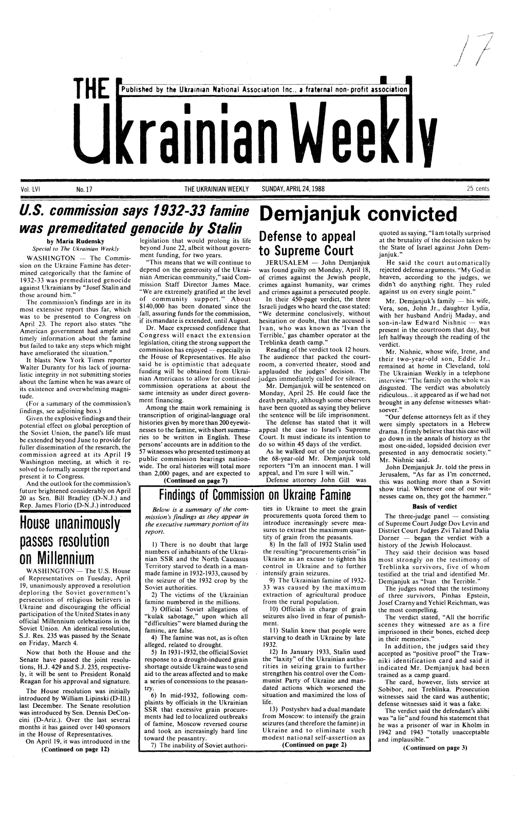 The Ukrainian Weekly 1988, No.17