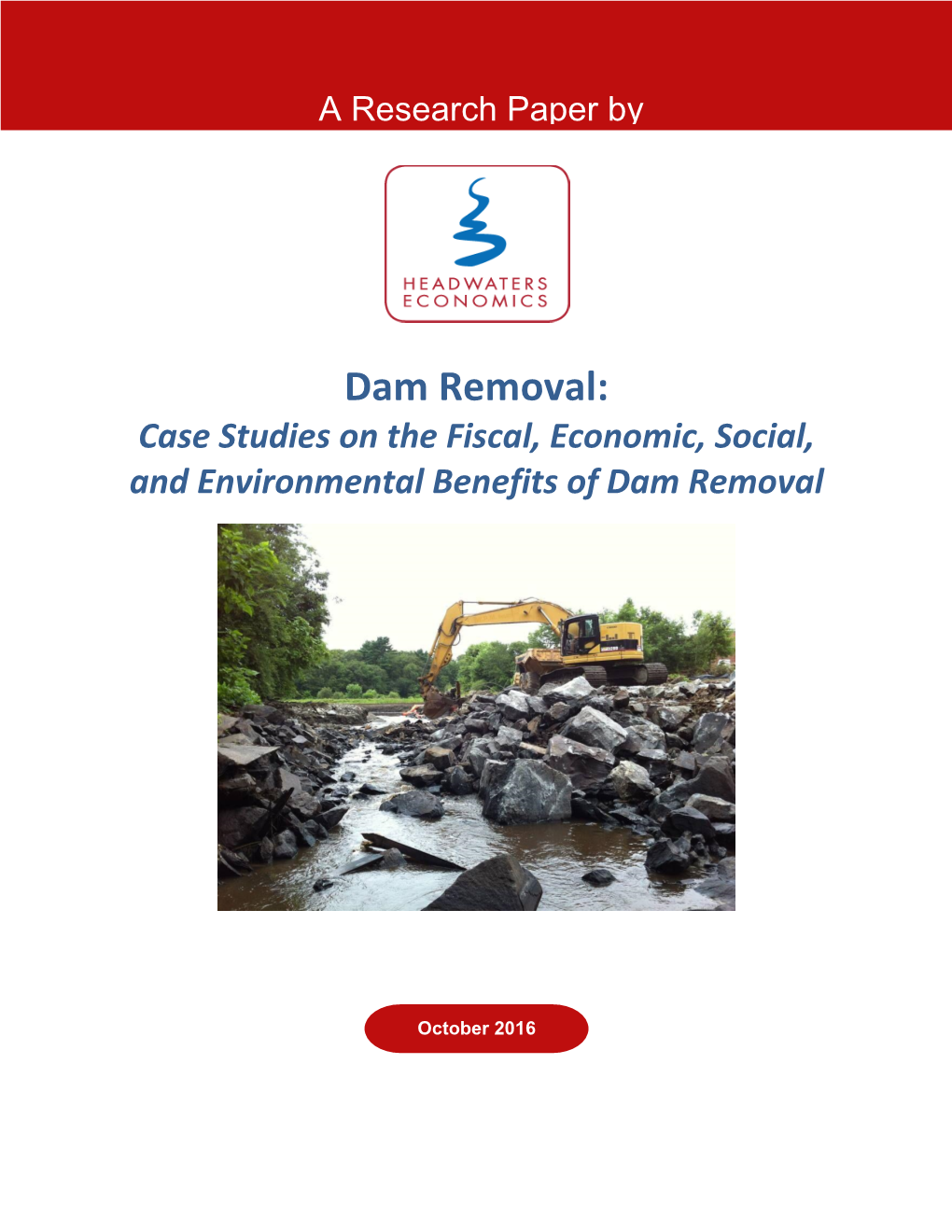 Environmental Benefits of Dam Removal