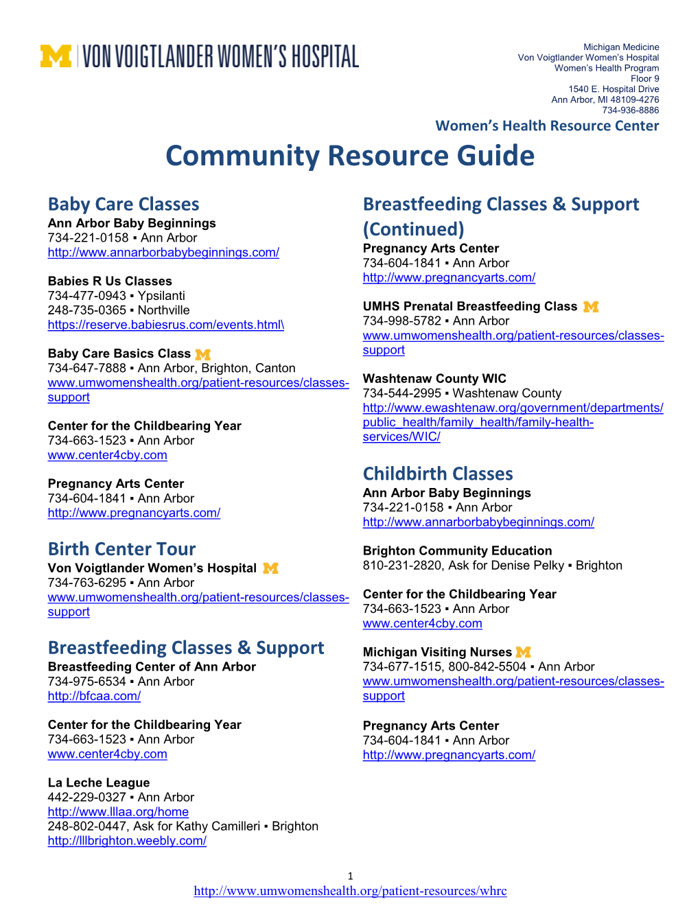 Community Resource Guide