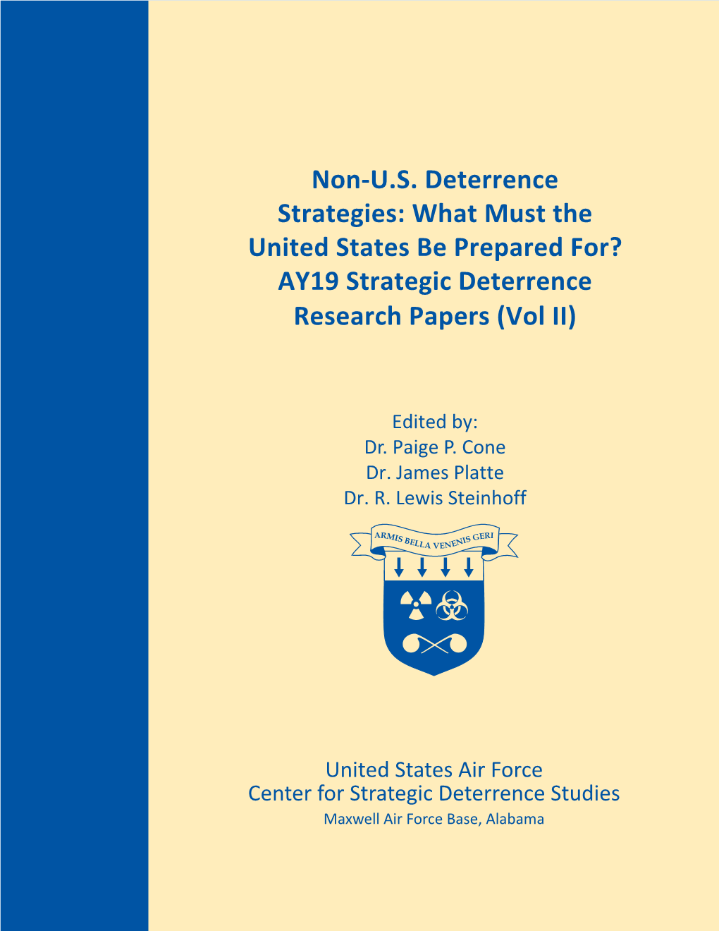 AY19 Strategic Deterrence Research Papers (Vol II)