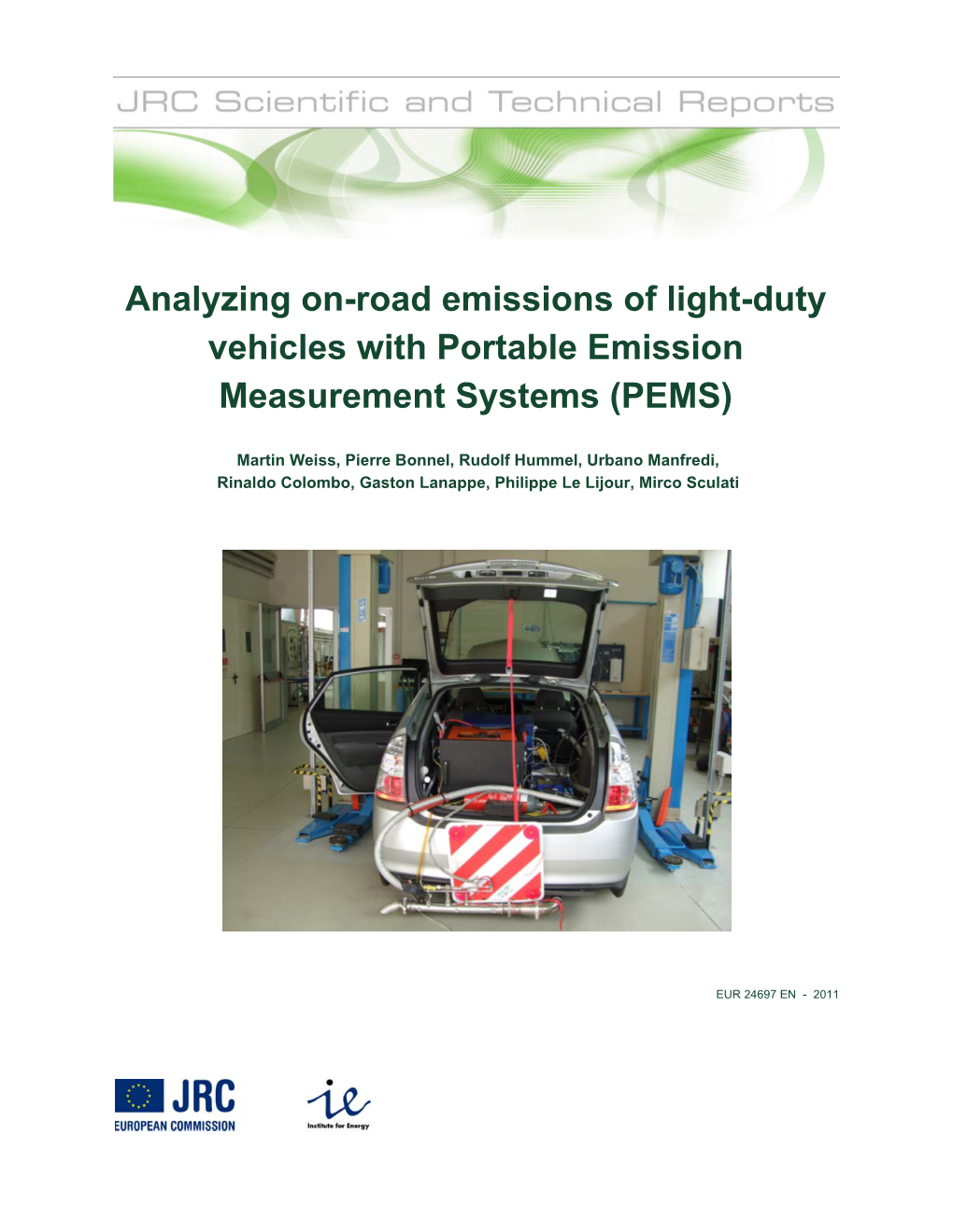 Analyzing On-Road Emissions of Light-Duty Vehicles with Portable