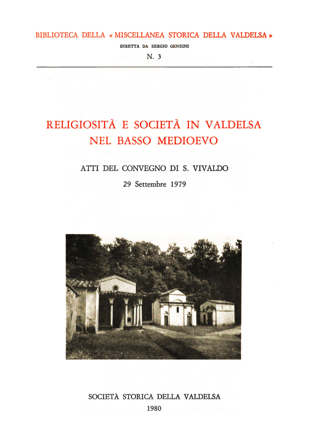 Religiosita E Societa in Valdelsa · Nel Basso Medioevo