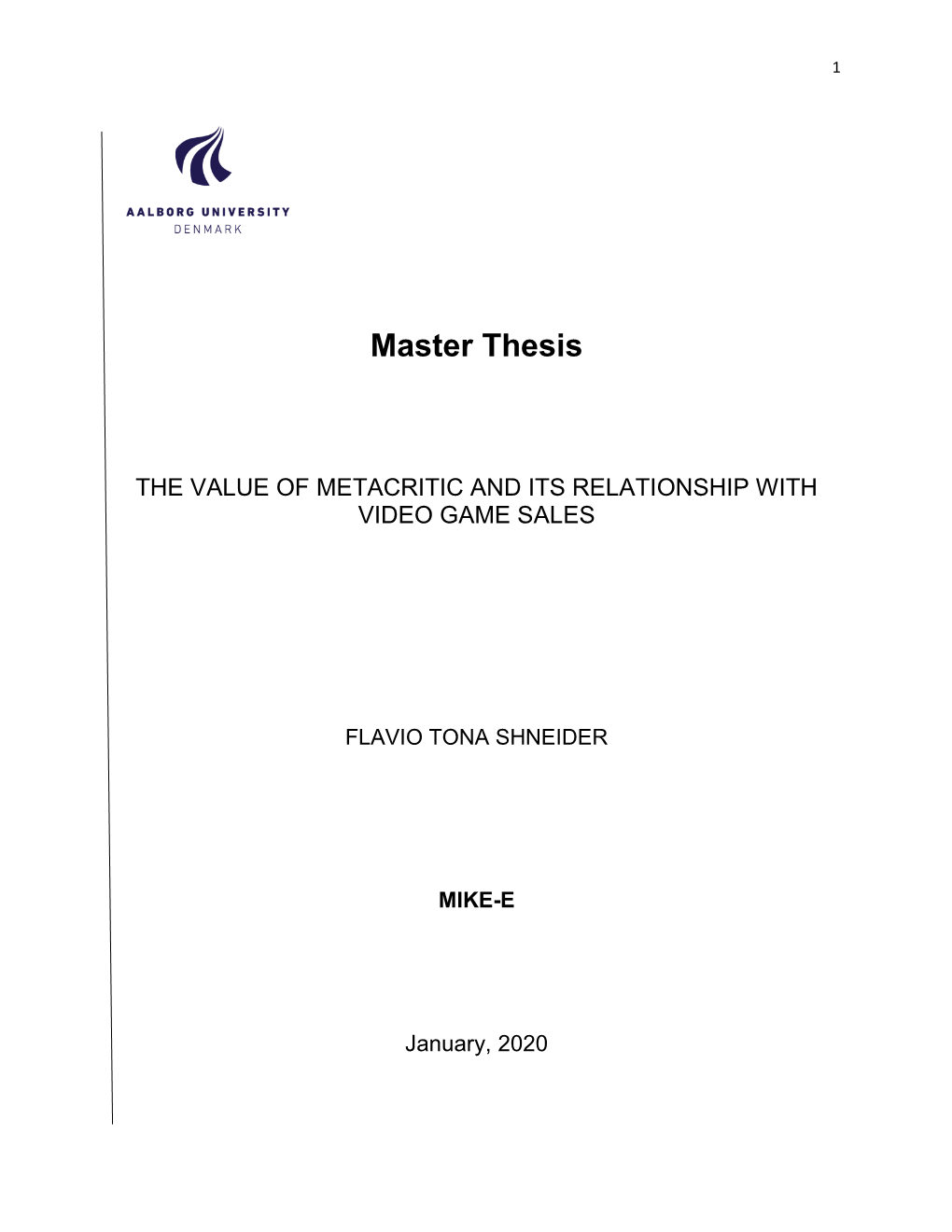 Master Thesis