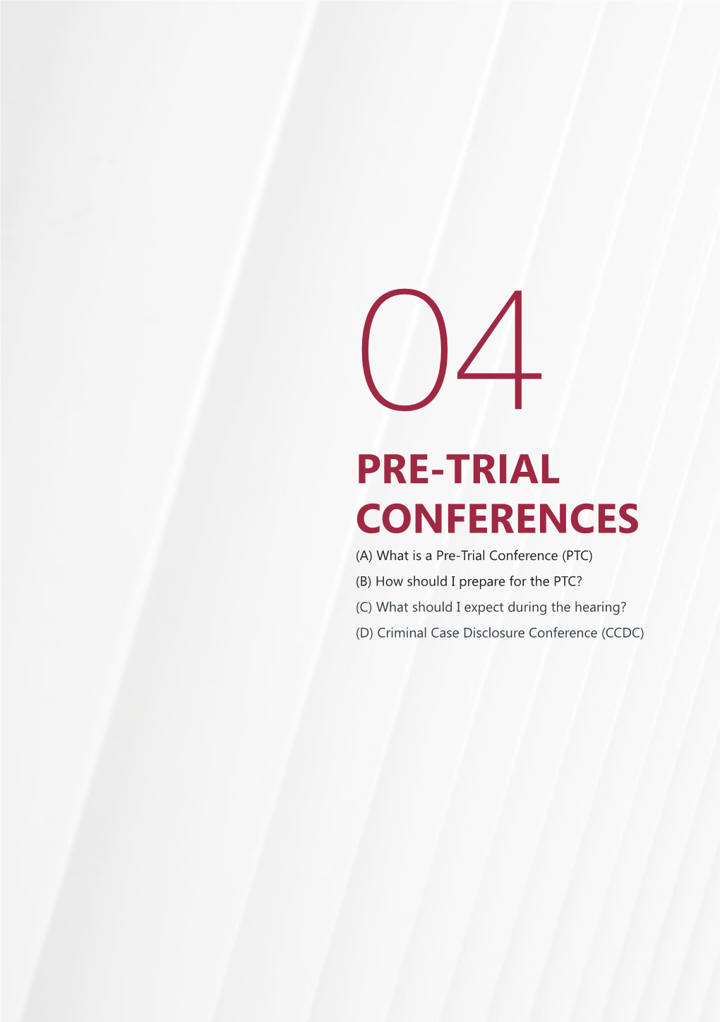 Pre-Trial Conferences