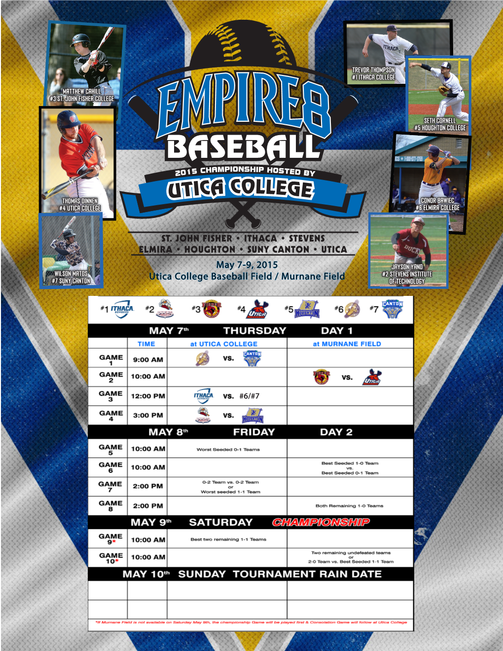 2015 Empire 8 Baseball Program.Pdf