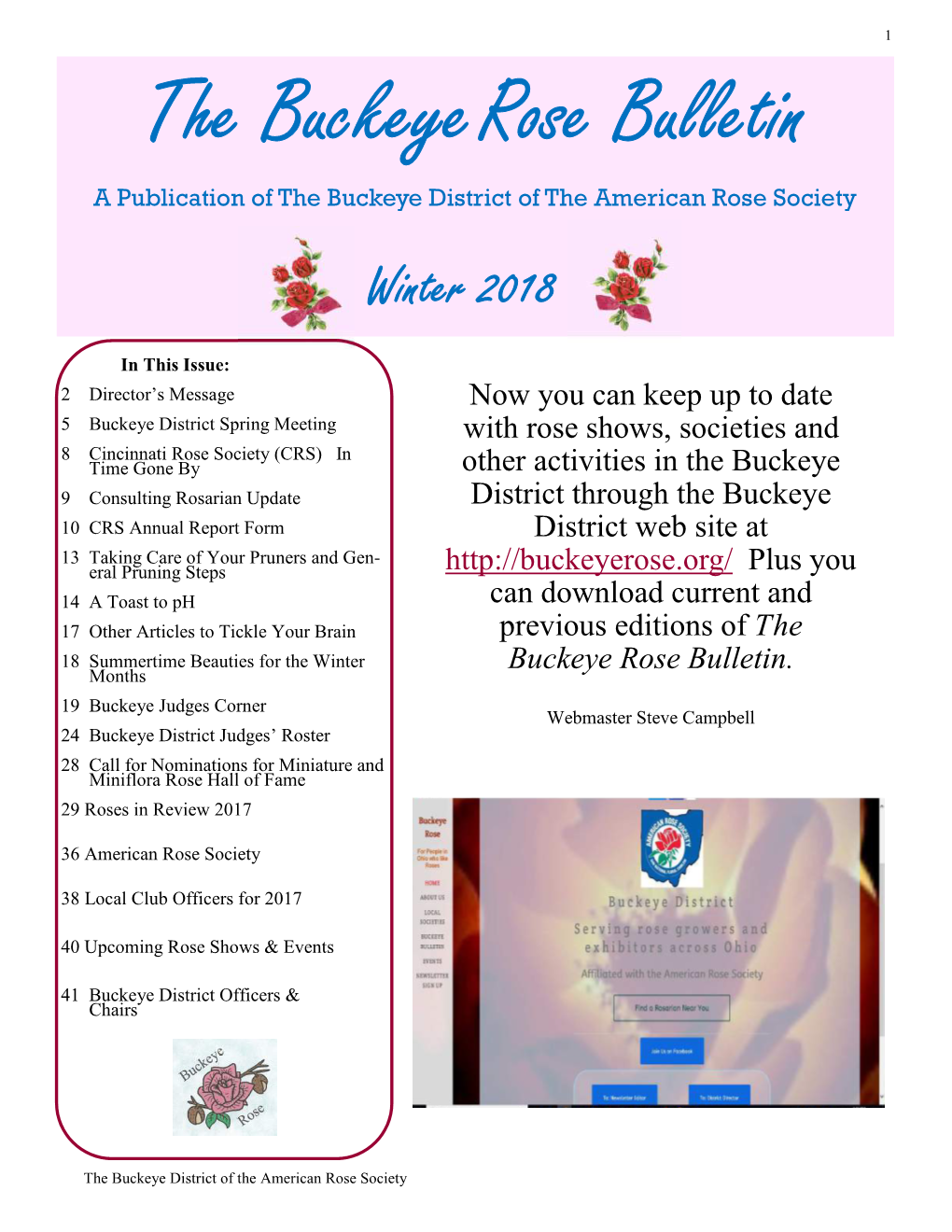 Buckeye Rose Bulletin Winter.Pub