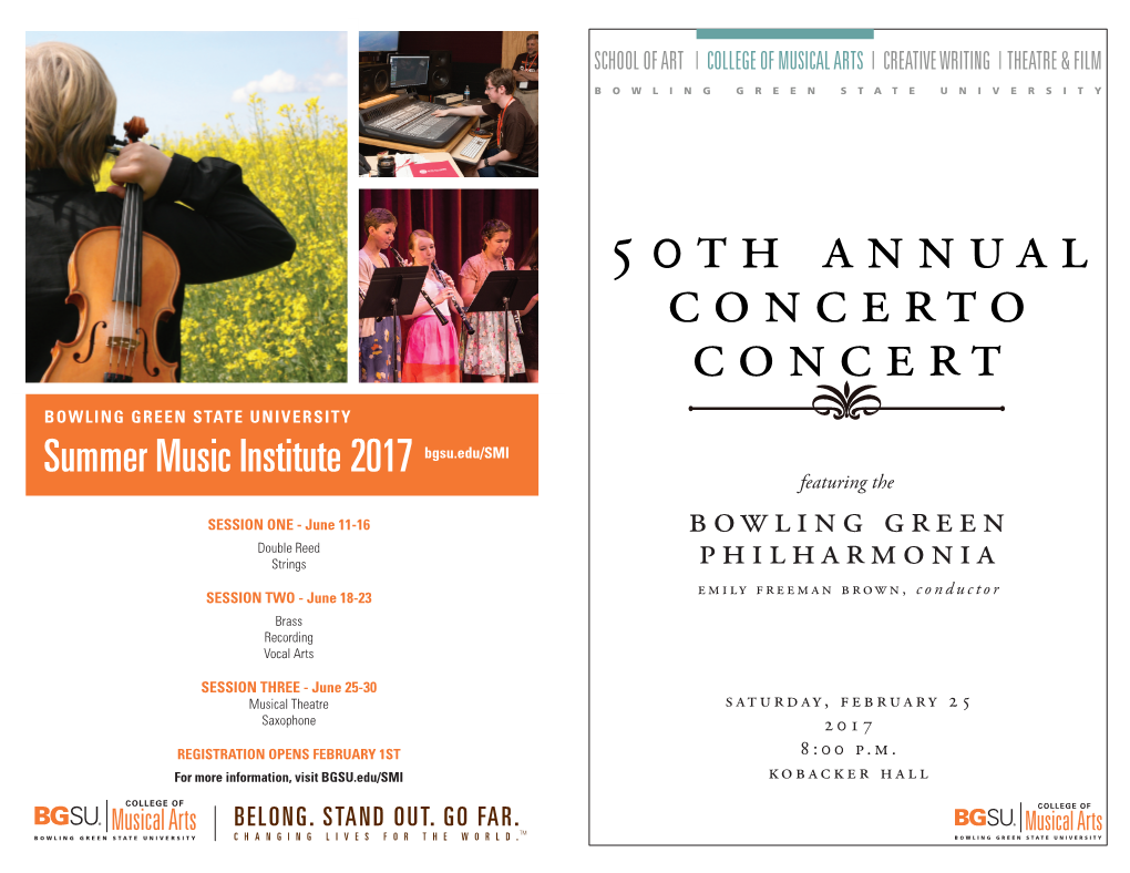 50Th Annual Concerto Concert