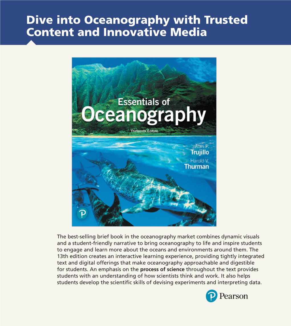 Dive Into Oceanography with Trusted Content and Innovative Media