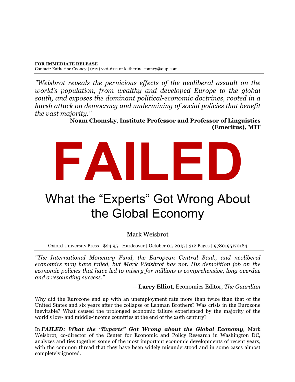 What the “Experts” Got Wrong About the Global Economy