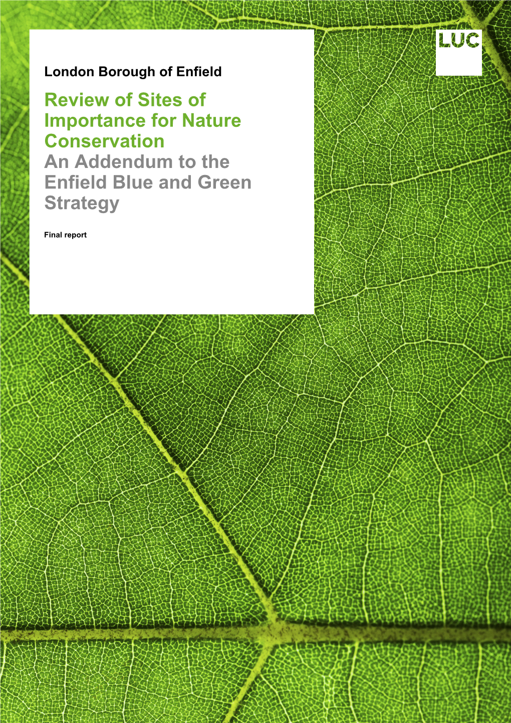 Review of Sites of Importance for Nature Conservation Report 2020