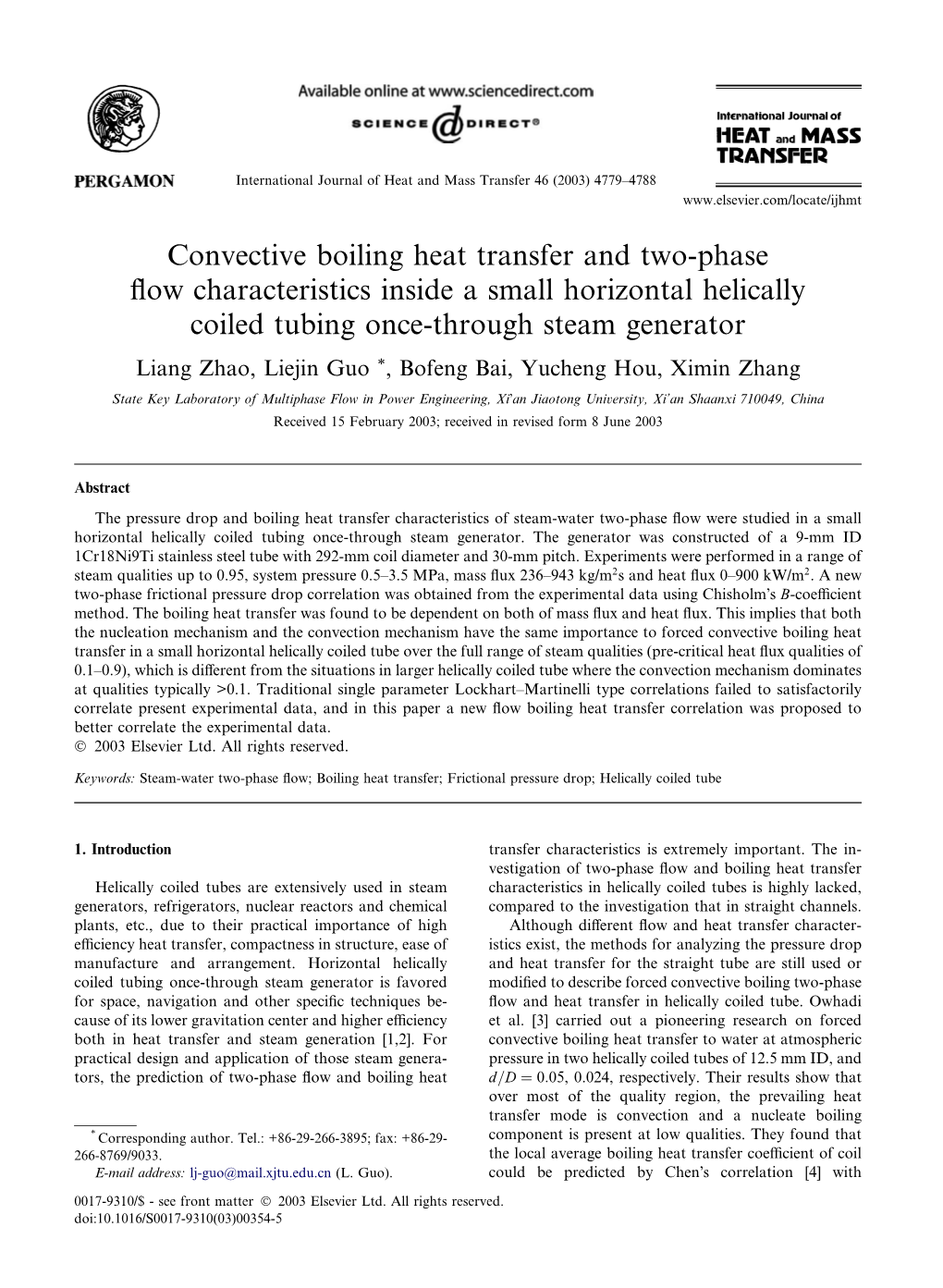 Convective Boiling Heat Transfer and Two-Phase Flow Characteristics