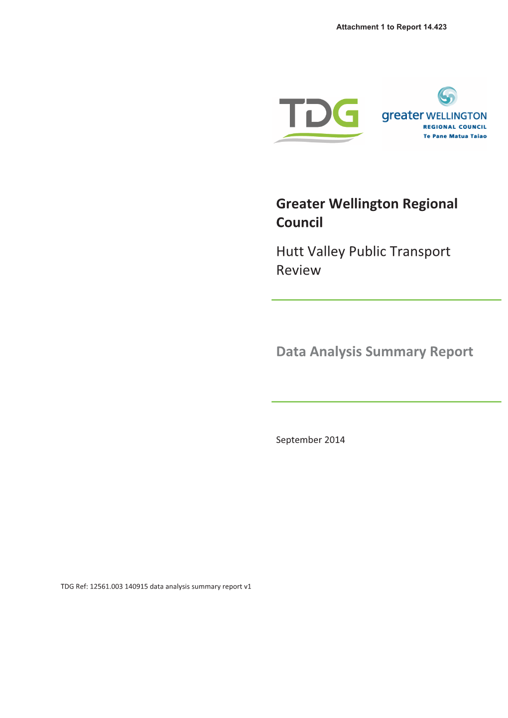 Greater Wellington Regional Council Hutt Valley Public Transport Review