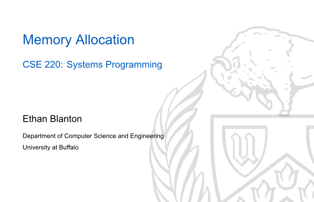 CSE 220: Systems Programming