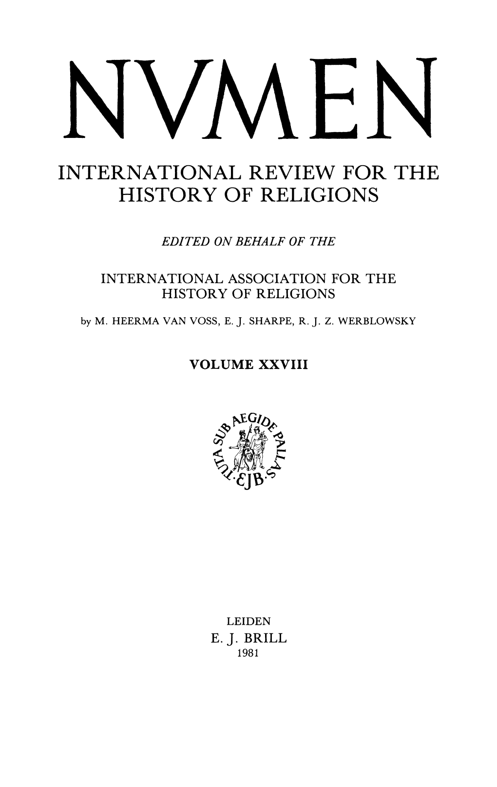 International Review for the History of Religions