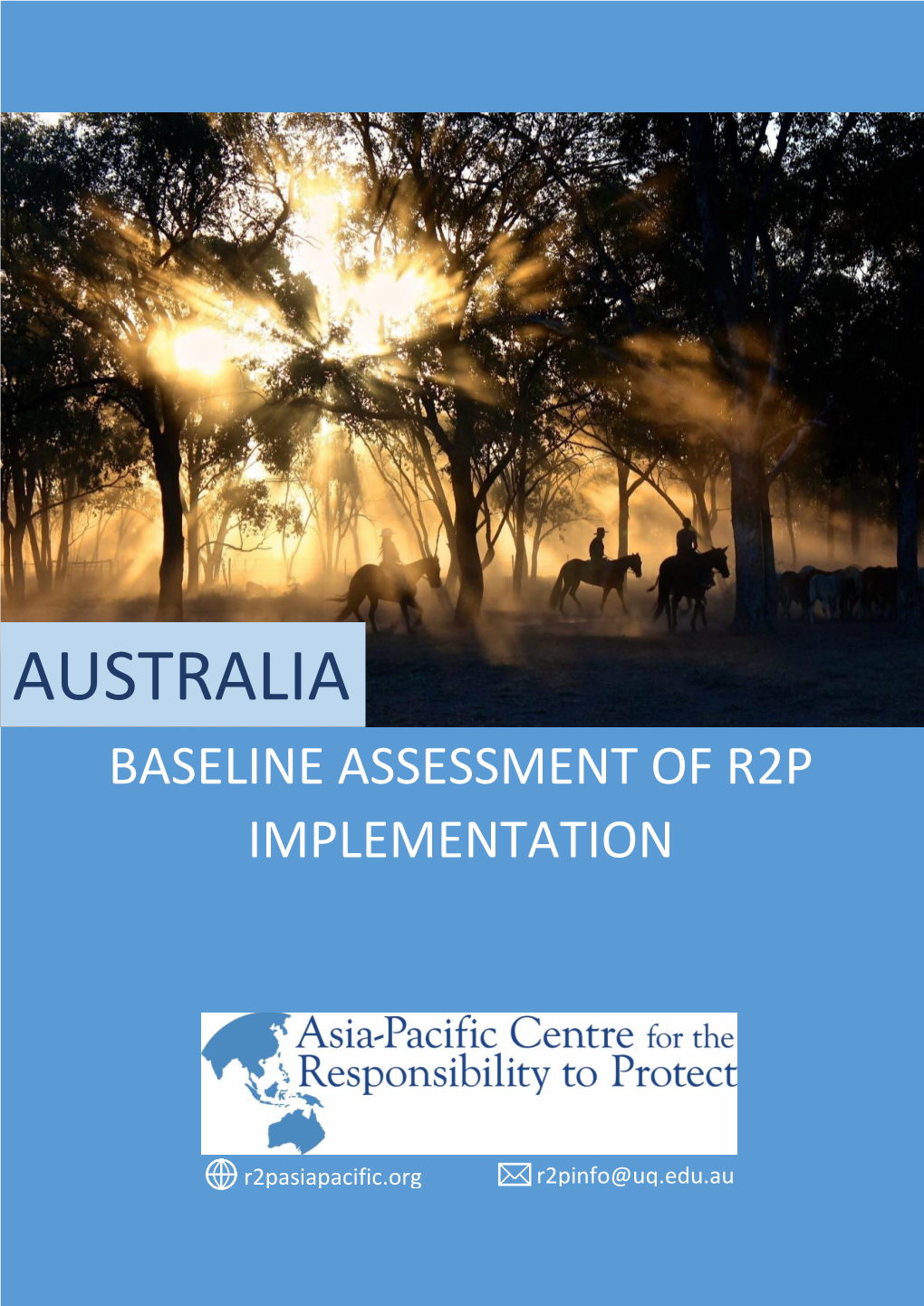 Australia Baseline Assessment of R2p Implementation