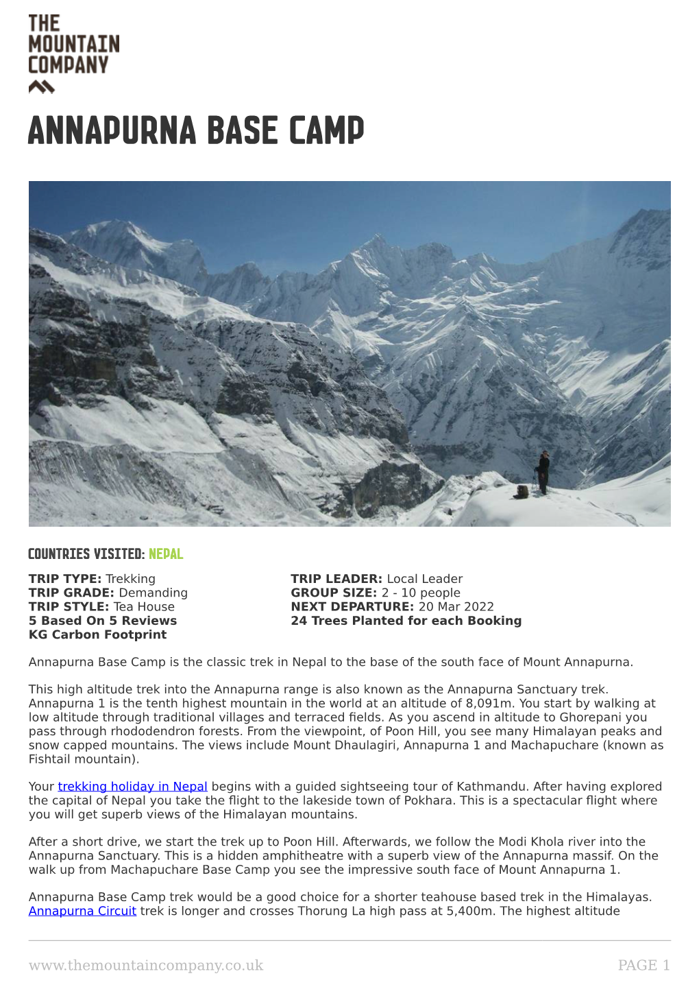 Annapurna Base Camp