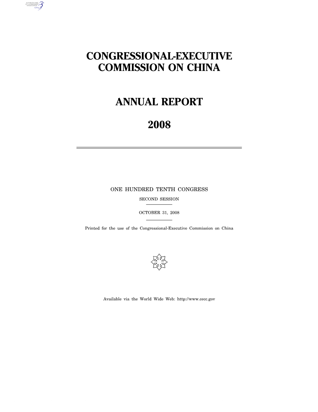 Congressional-Executive Commission on China