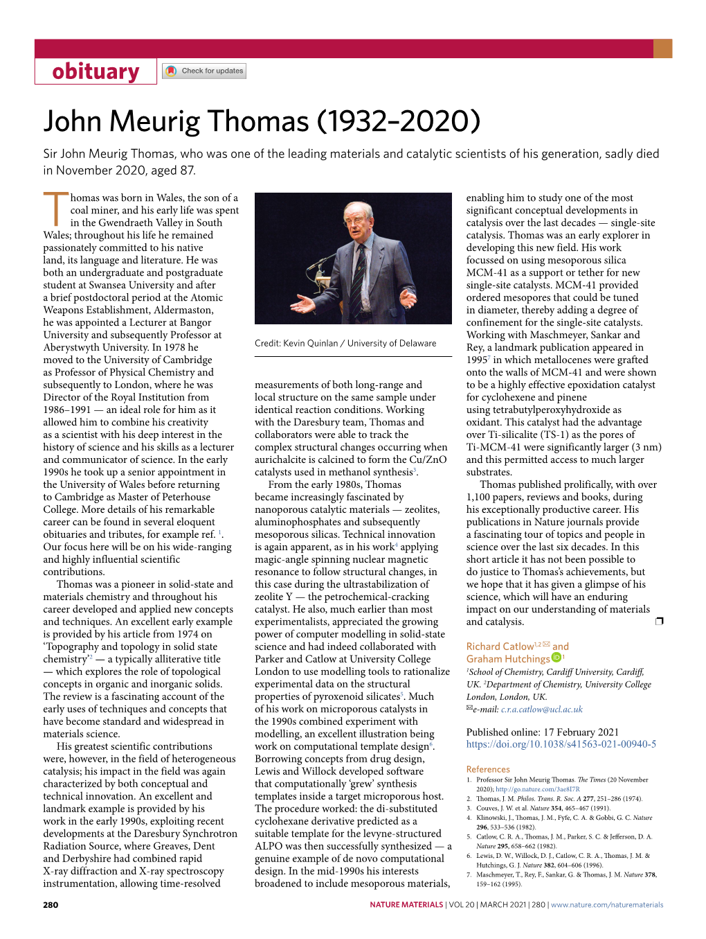 John Meurig Thomas