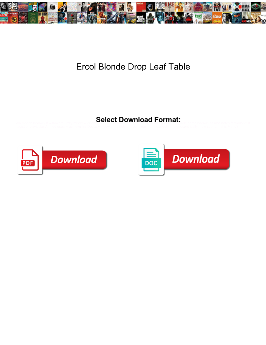 Ercol Blonde Drop Leaf Table