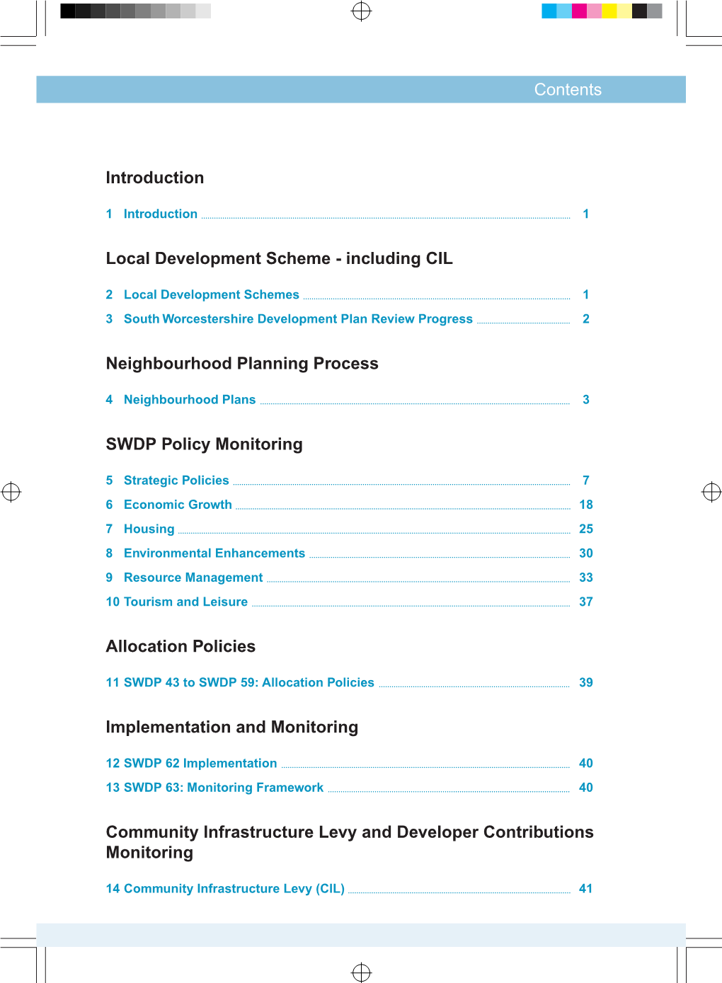 Including CIL Neighbourhood Planning Process SWDP Policy