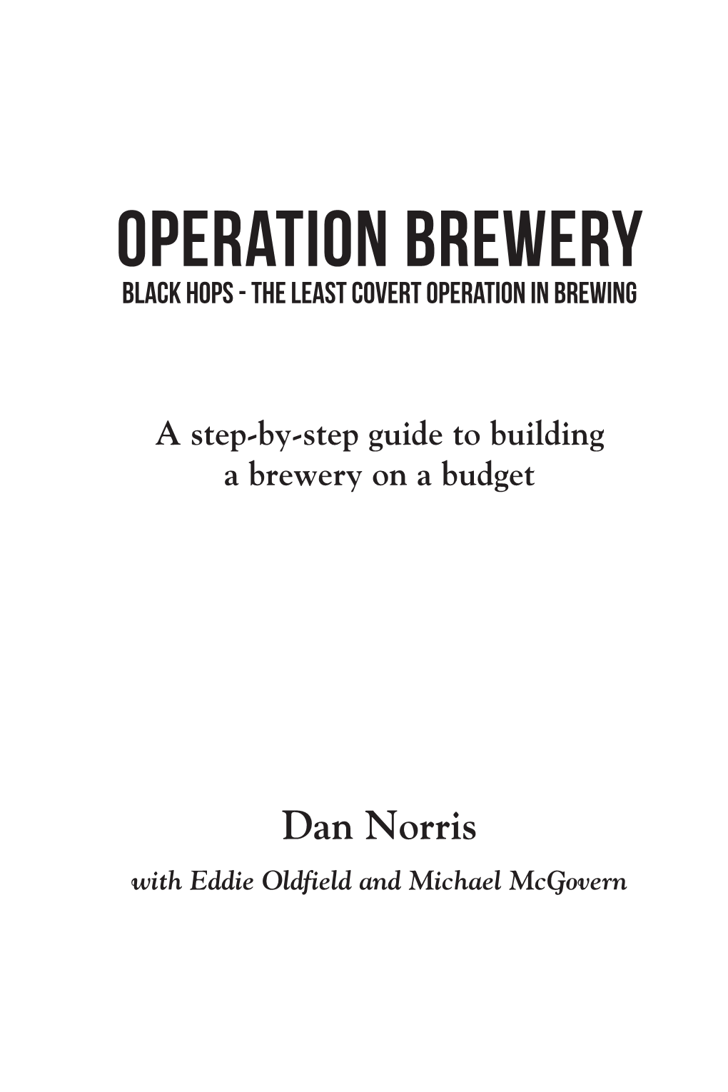 Operation Brewery.Indd