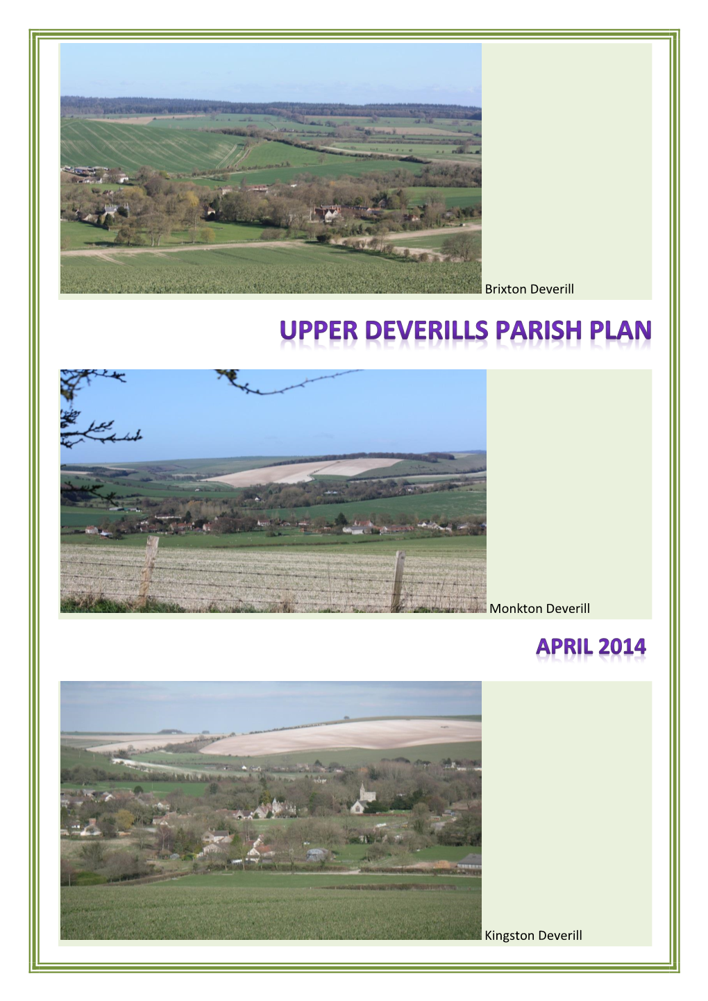 Upper Deverills Parish Plan