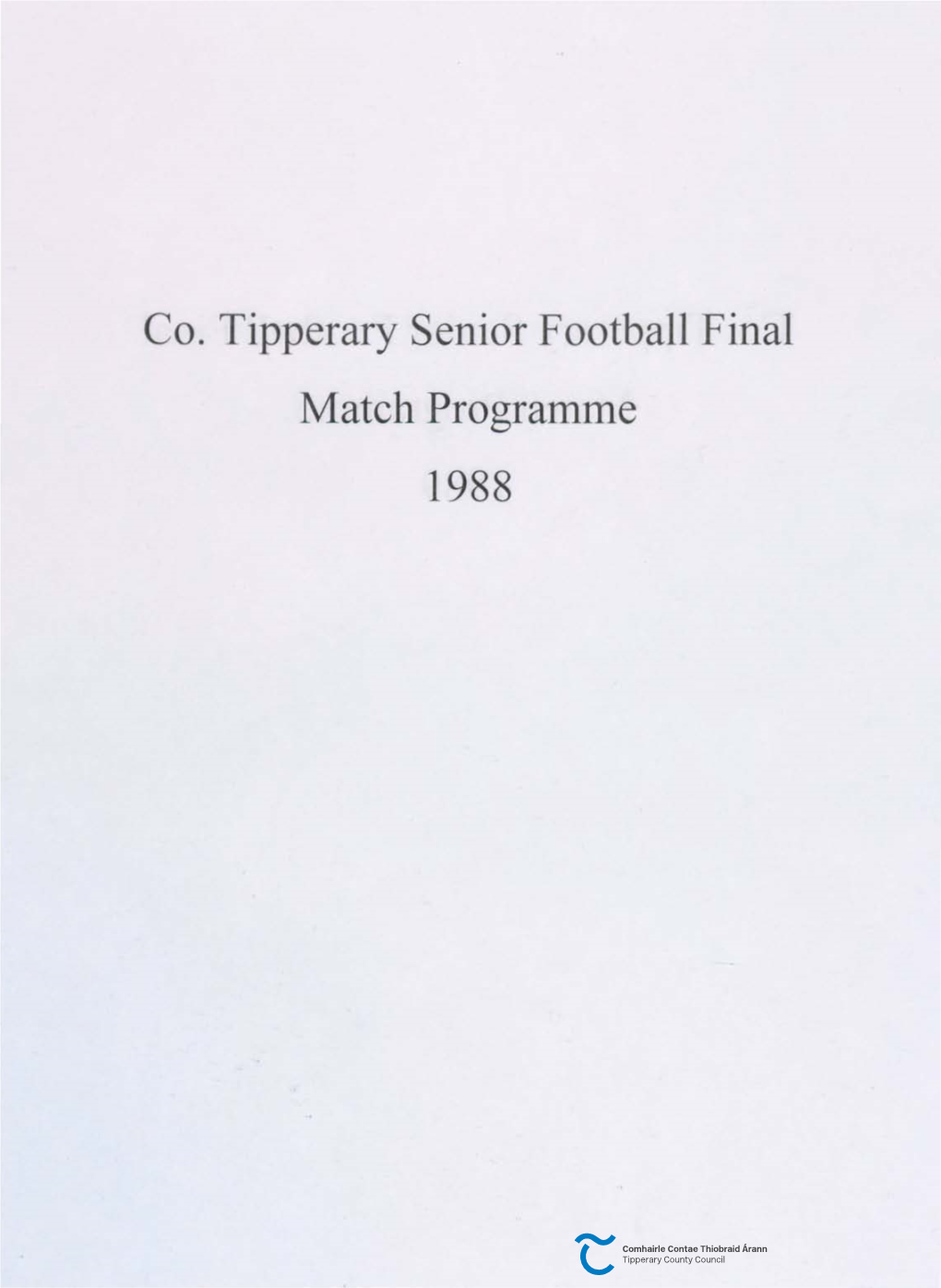 1988 Co Football Final