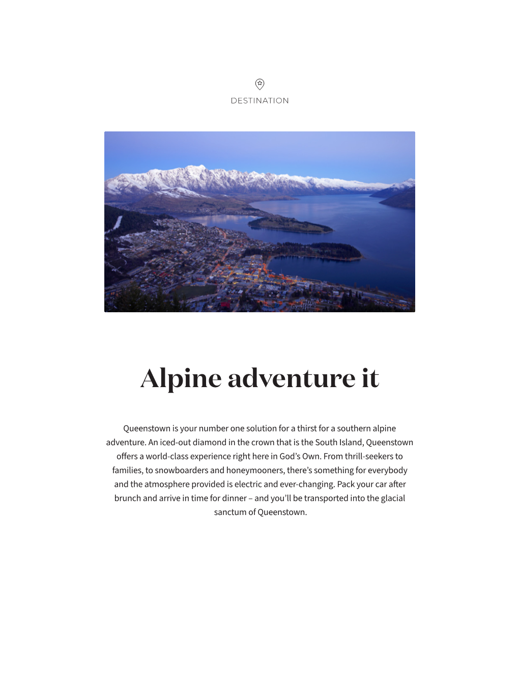 Alpine Adventure It