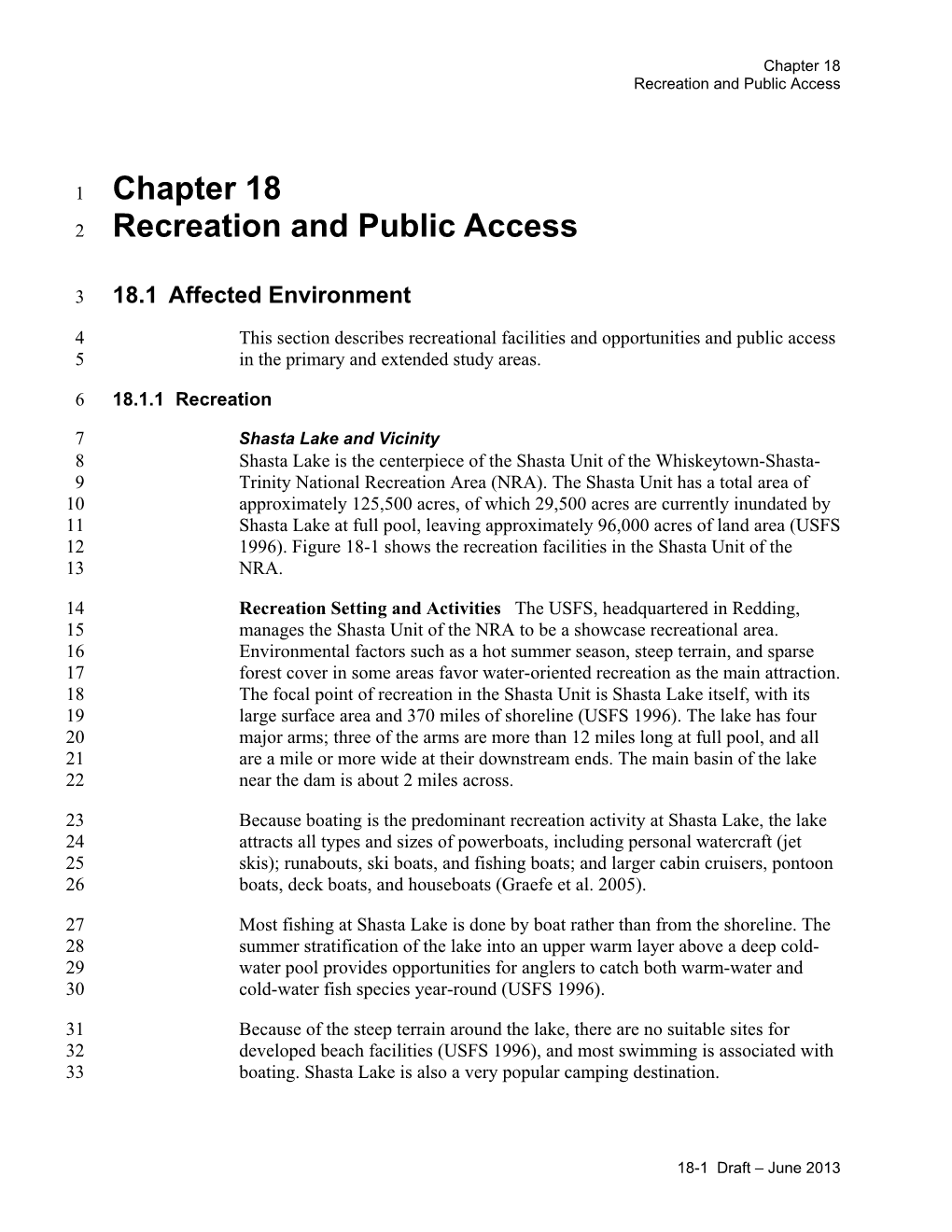 Chapter 18 Recreation and Public Access