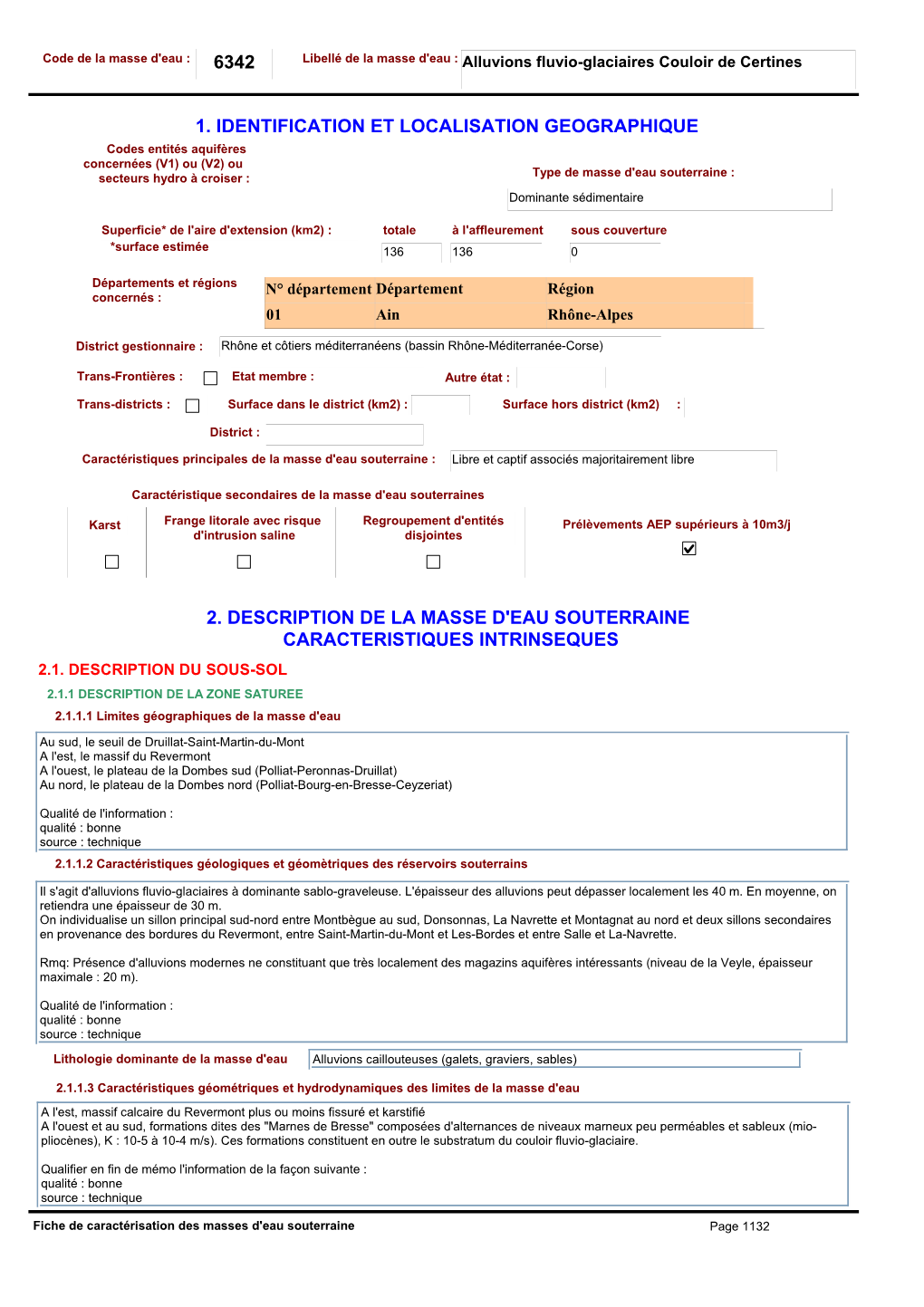 6342 1. Identification Et Localisation Geographique