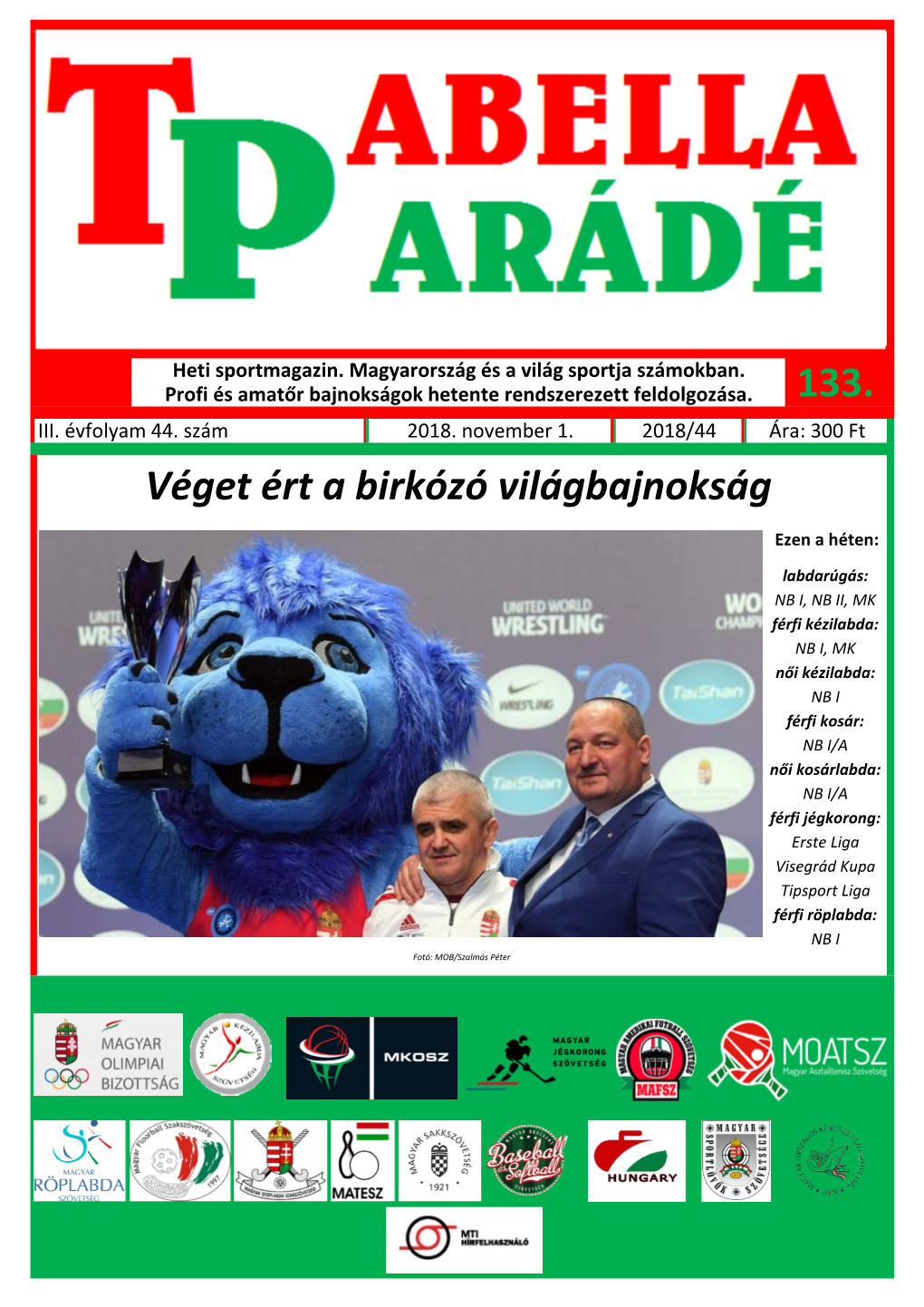 Tabellaparádé - Hetente Megjelenő Sportmagazin