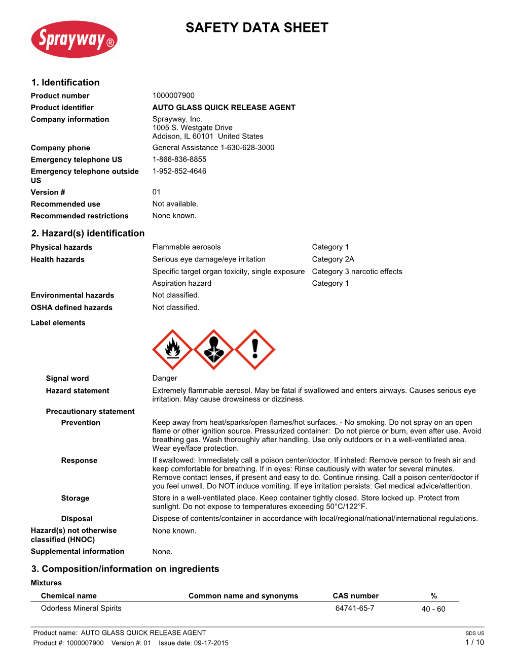 Safety Data Sheet