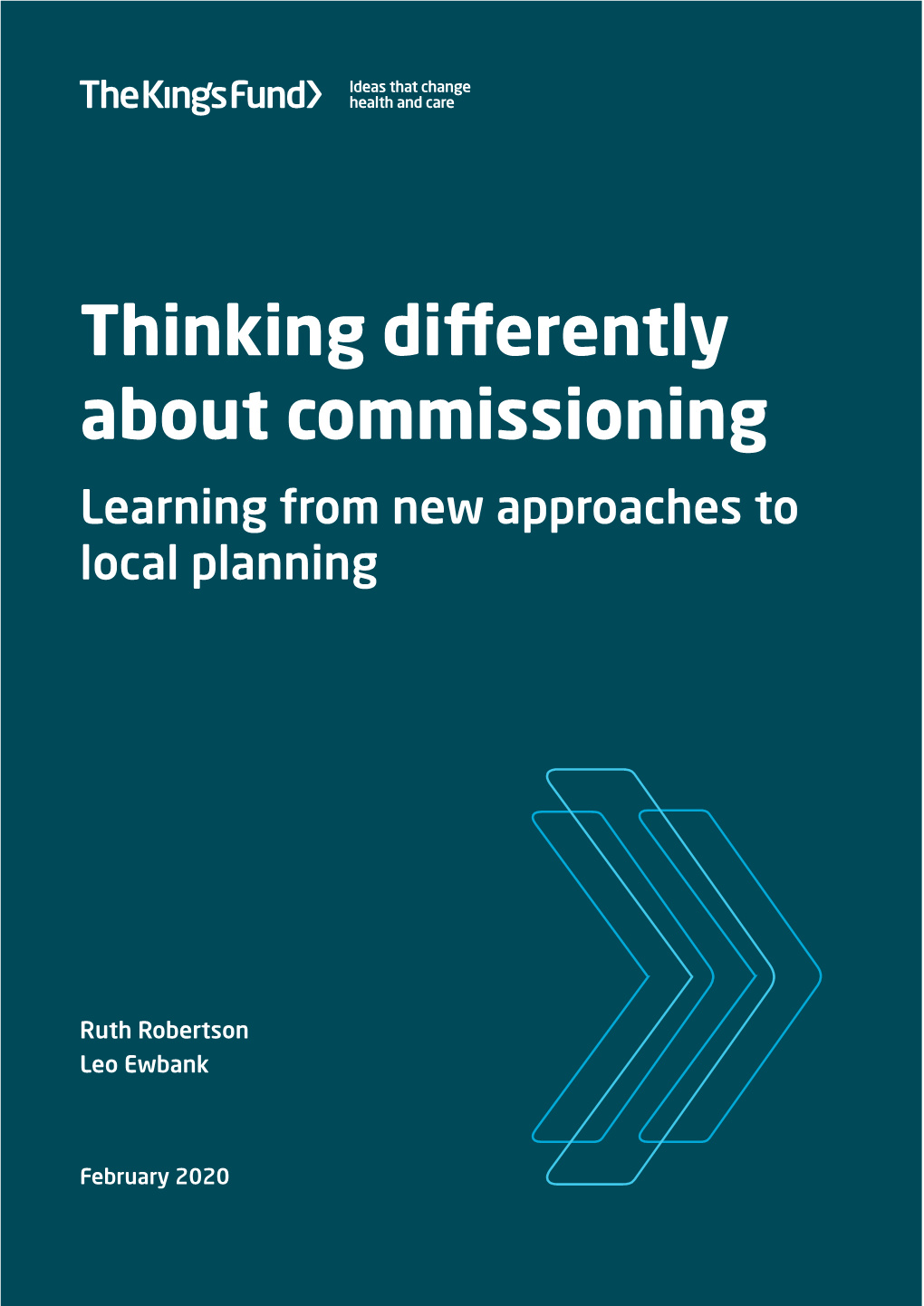 Thinking Differently About Commissioning Learning from New Approaches to Local Planning