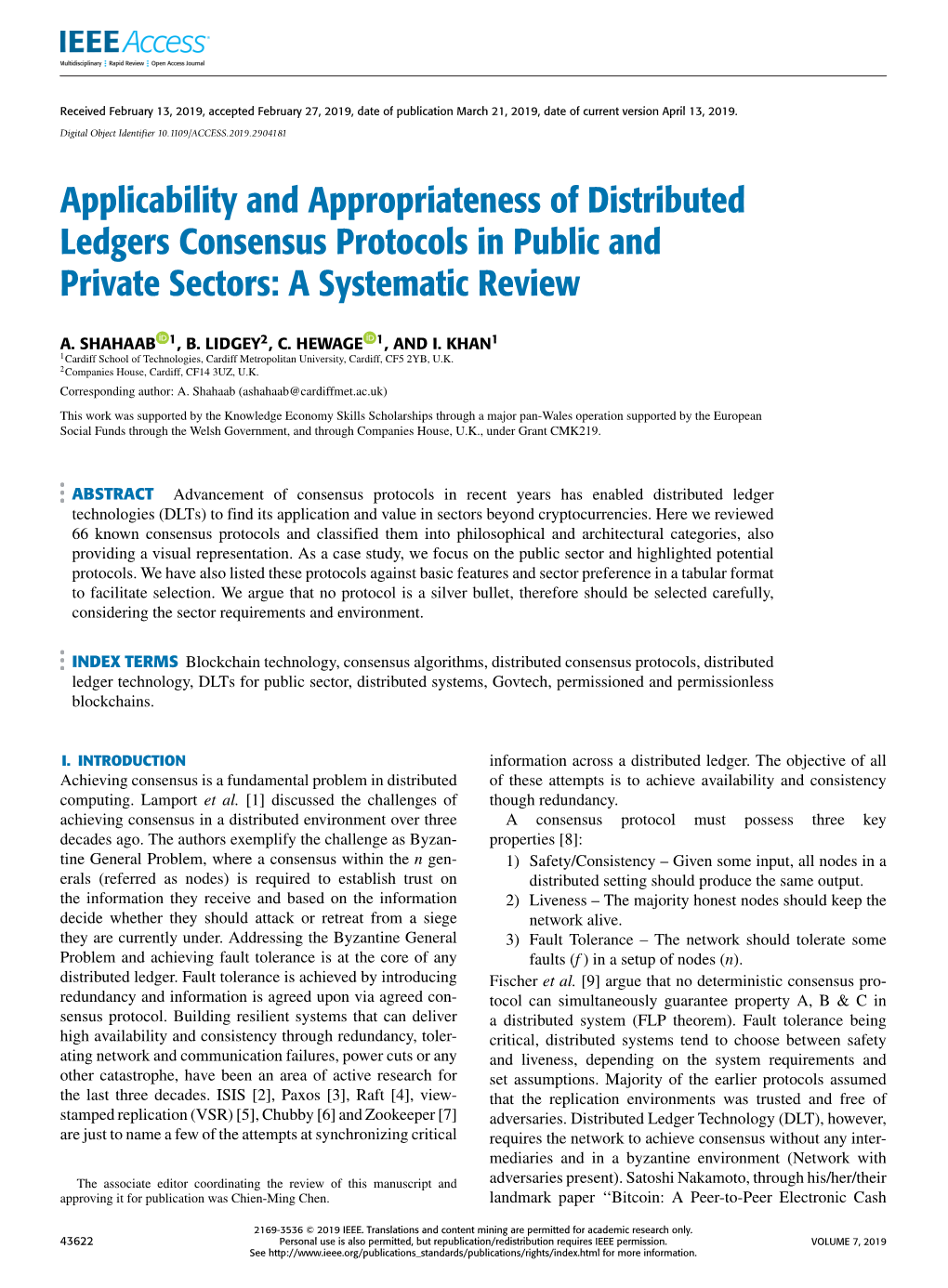 Applicability and Appropriateness of Distributed Ledgers Consensus Protocols in Public and Private Sectors: a Systematic Review