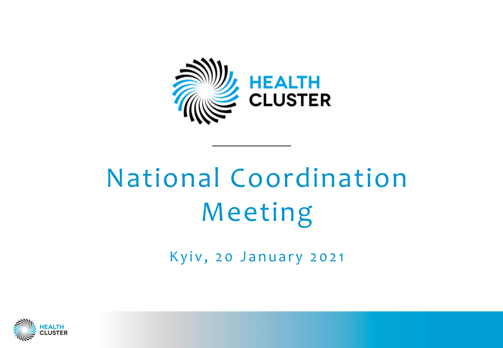 National Coordination Meeting