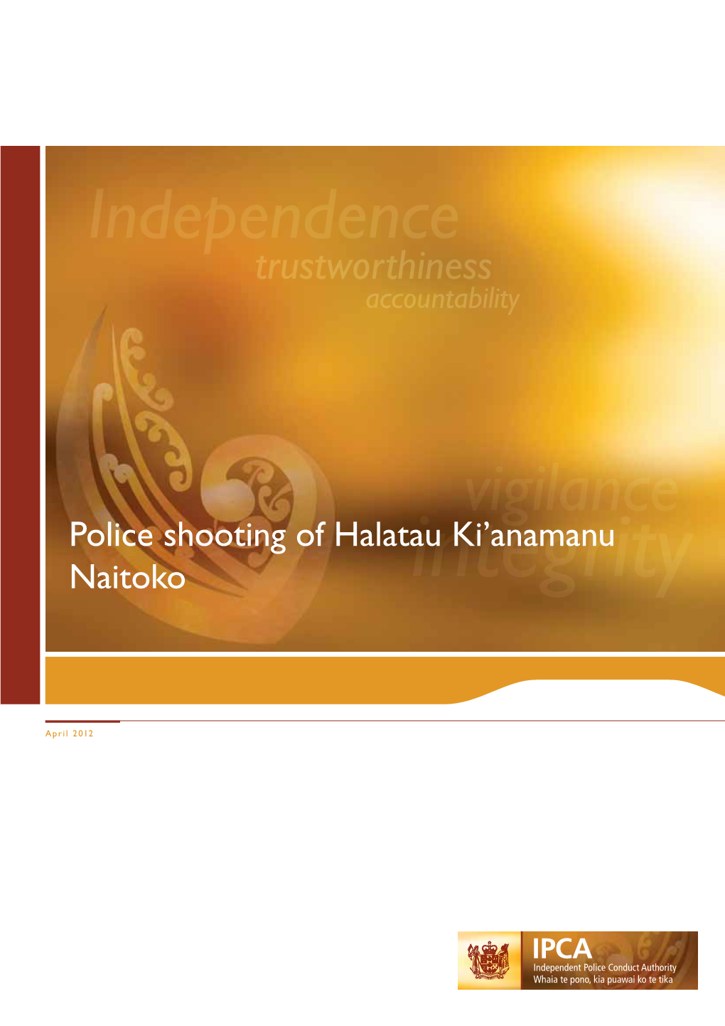 Police Shooting of Halatau Ki'anamanu Naitoko