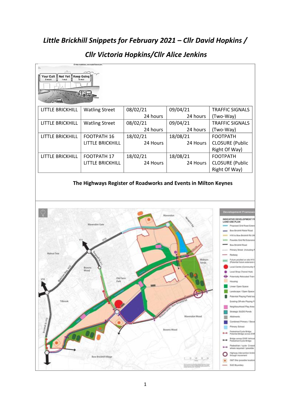 Little Brickhill Snippets for February 2021 – Cllr David Hopkins / Cllr Victoria Hopkins/Cllr Alice Jenkins