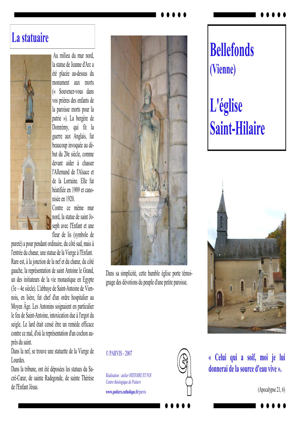 Bellefonds L'église Saint-Hilaire