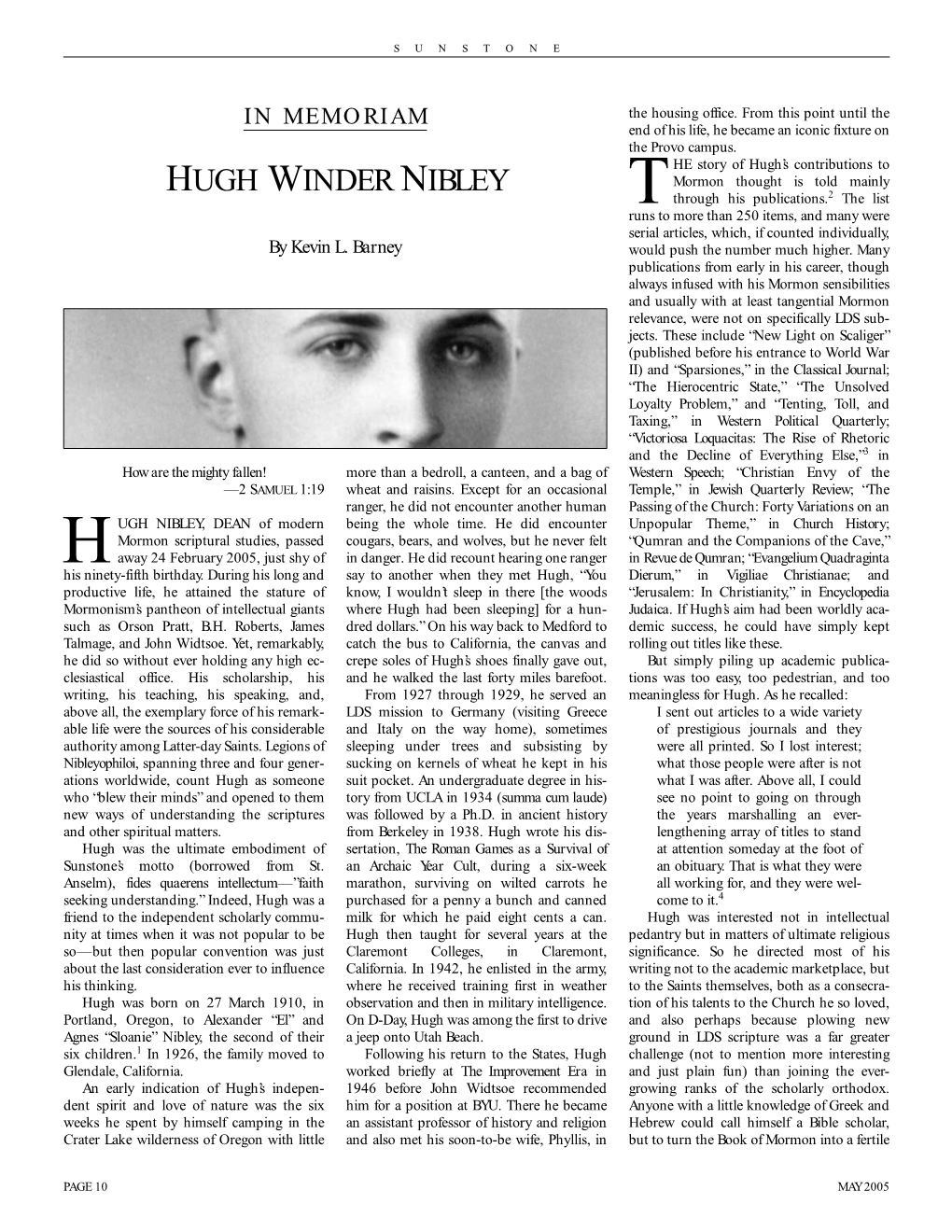 Hugh Winder Nibley