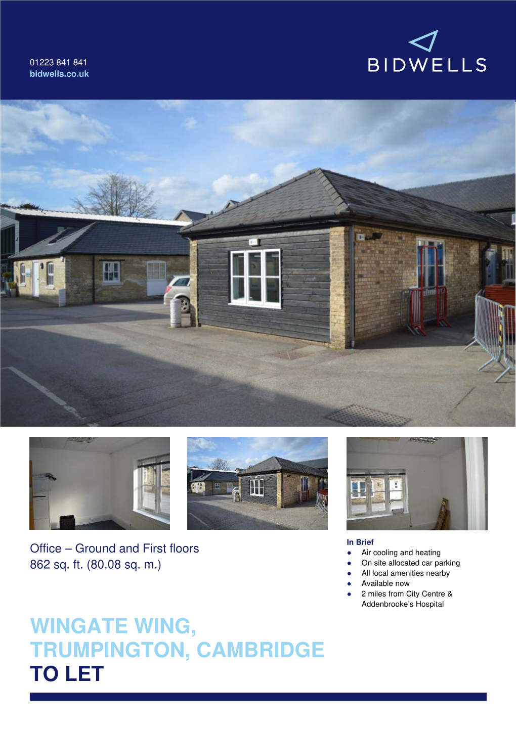 Wingate Wing, Trumpington, Cambridge to Let