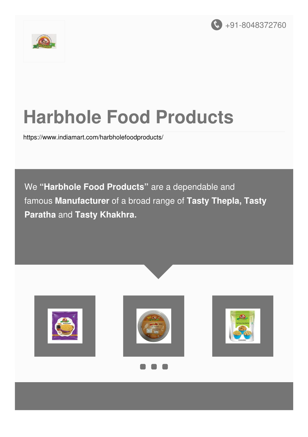 Harbhole Food Products