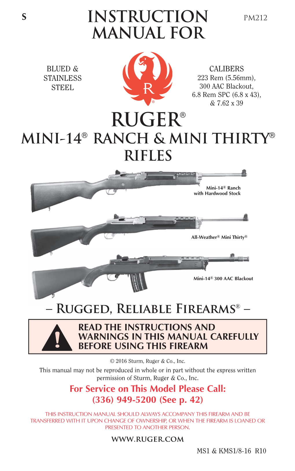 Mini-14® Ranch & Mini Thirty® Rifles
