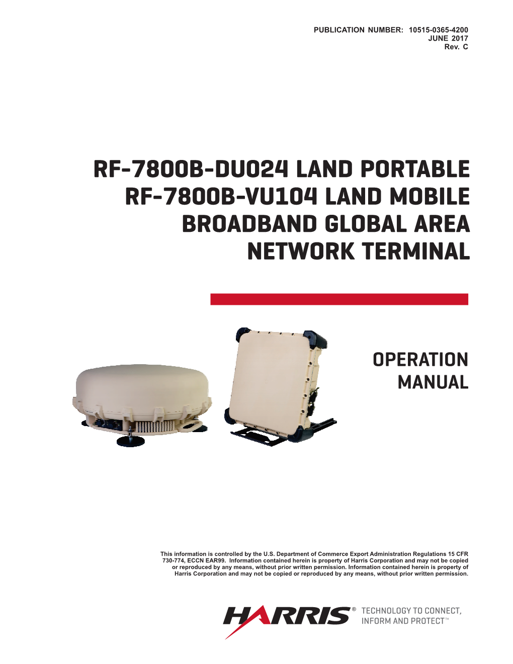 RF-7800B Broadband Global Area Network (BGAN) Terminals (Referred to Throughout This Manual As BGAN Terminal)