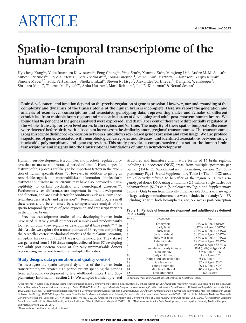 ARTICLE Doi:10.1038/Nature10523