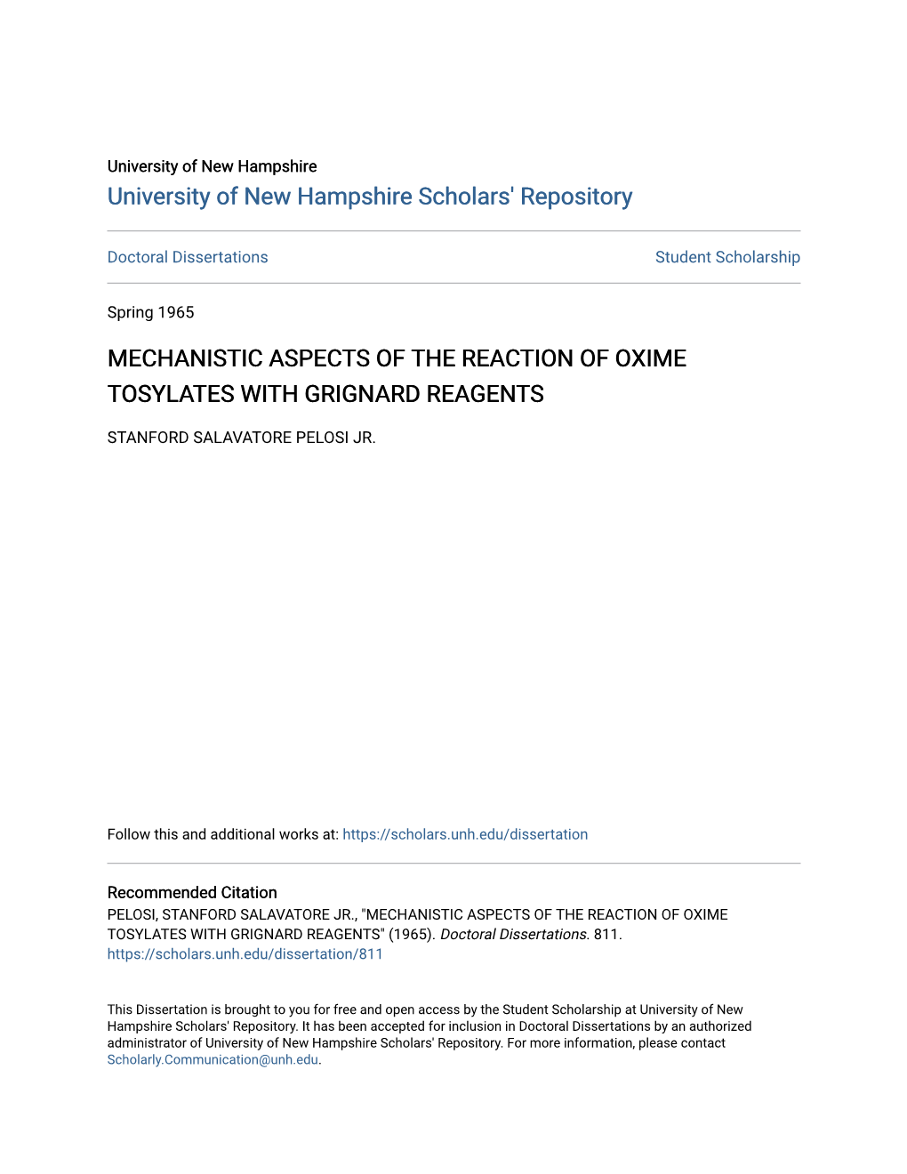 Mechanistic Aspects of the Reaction of Oxime Tosylates with Grignard Reagents