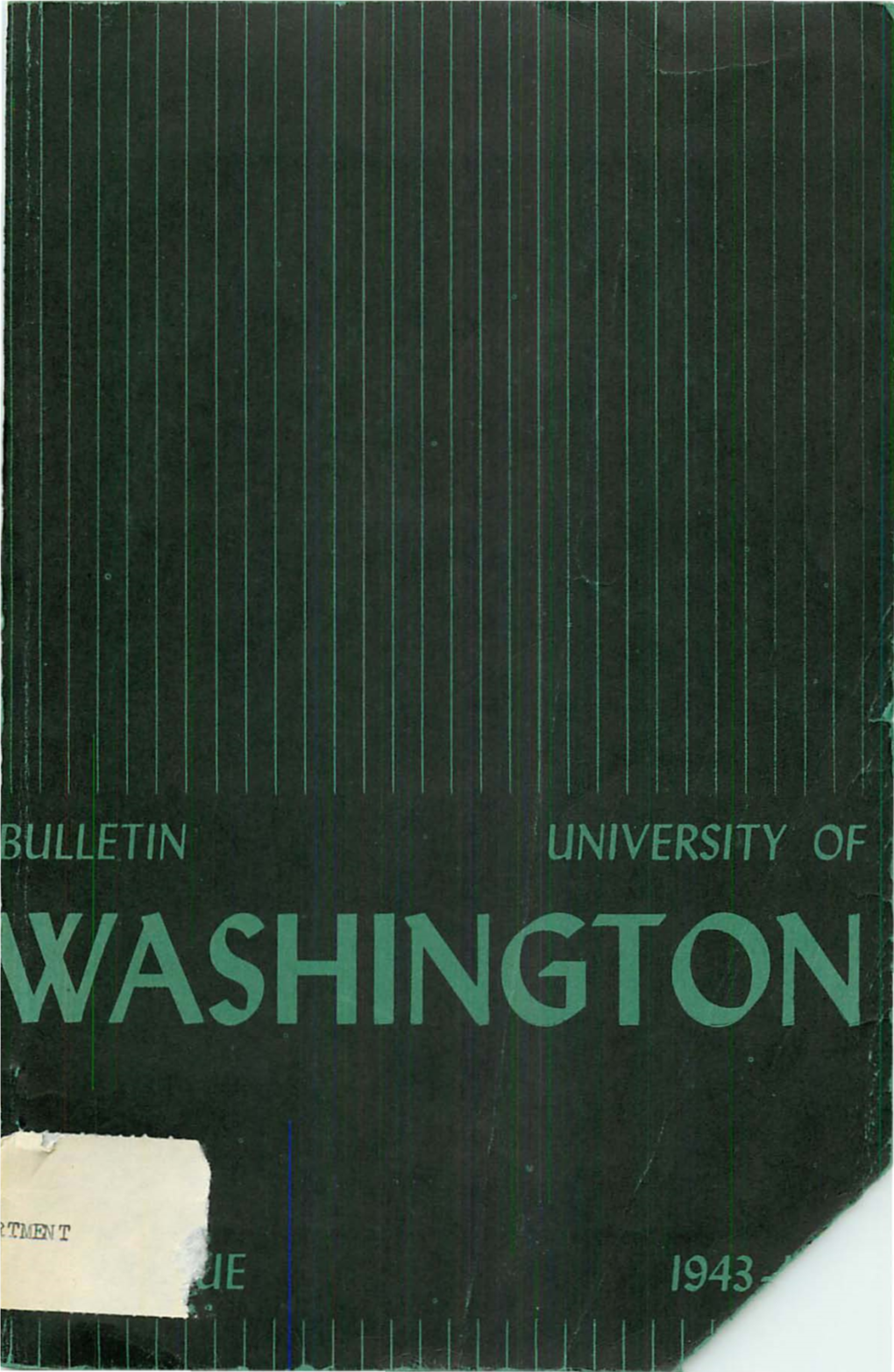 Annual Catalogue of the University Of