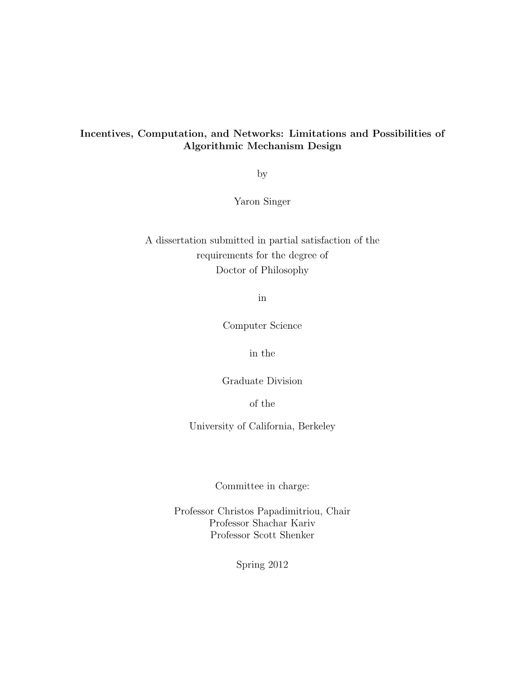 Limitations and Possibilities of Algorithmic Mechanism Design By