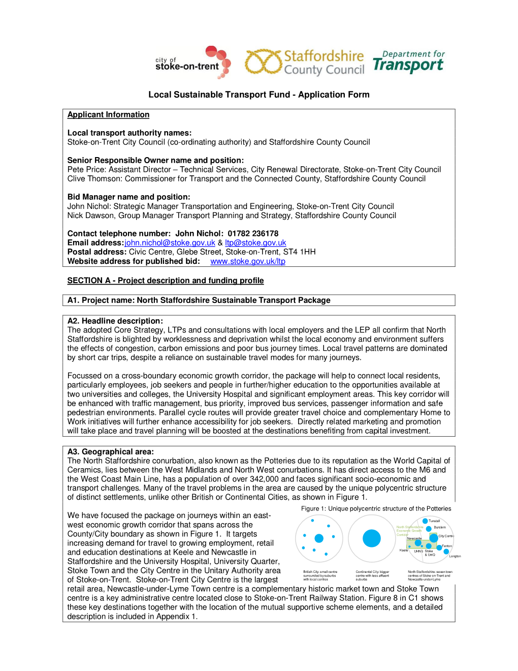 Local Sustainable Transport Fund - Application Form