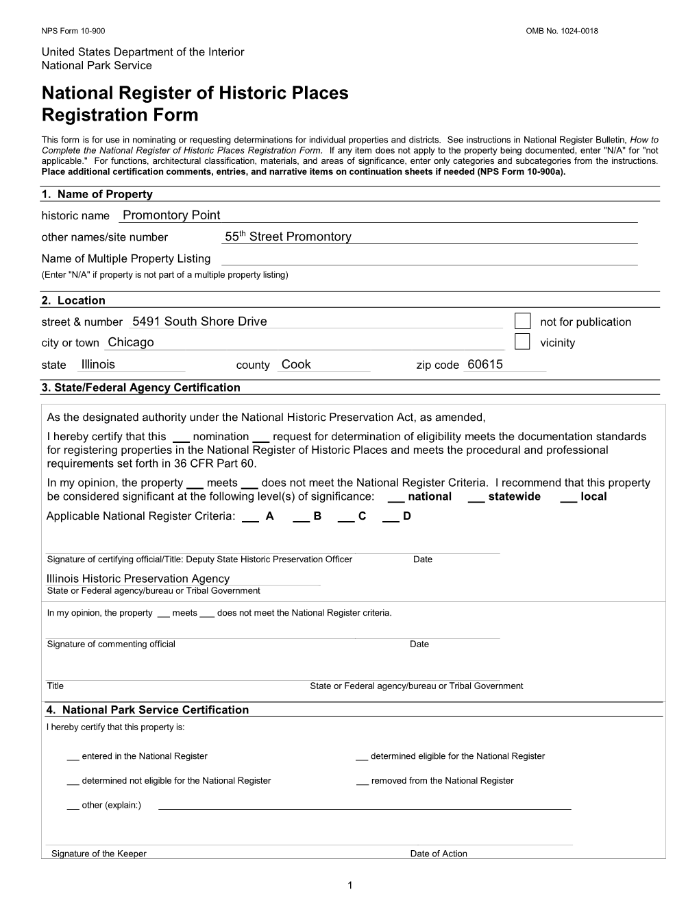 National Register of Historic Places Registration Form